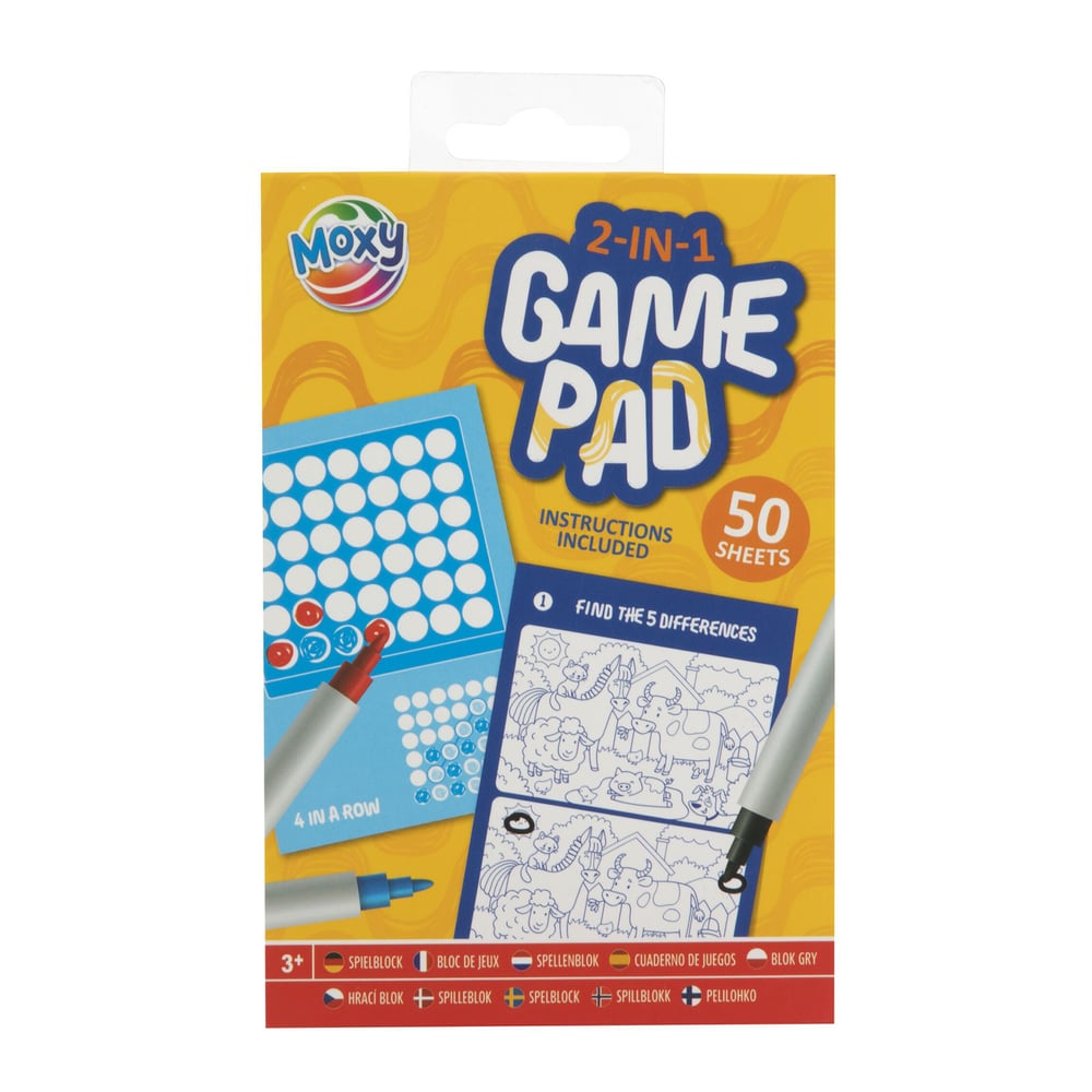 Moxy Книжка с игри 4 в редица и Открий разликите