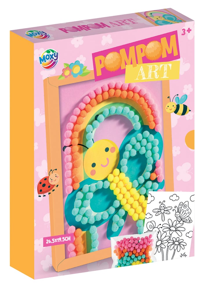 Moxy Творчески комплект с помпони Елф и русалка, в рамка