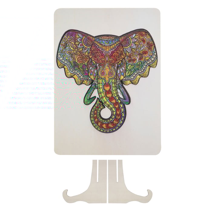 Moxy Пъзел Слон, уникални форми, дървен, 132 части