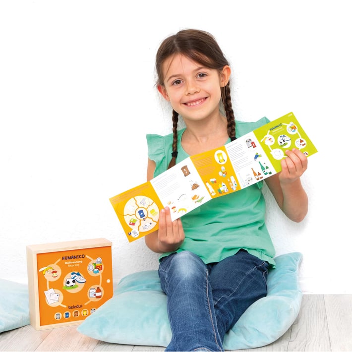 Beleduc Пъзел Разделяне на отпадъците, дървен