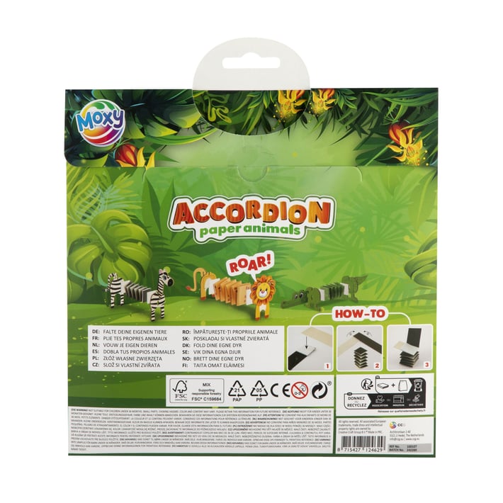 Moxy Комплект направи си животни от джунглата от хартия