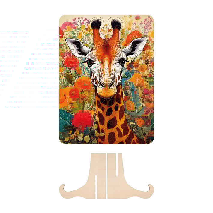 Moxy Пъзел Жираф, уникални форми, дървен, 130 части