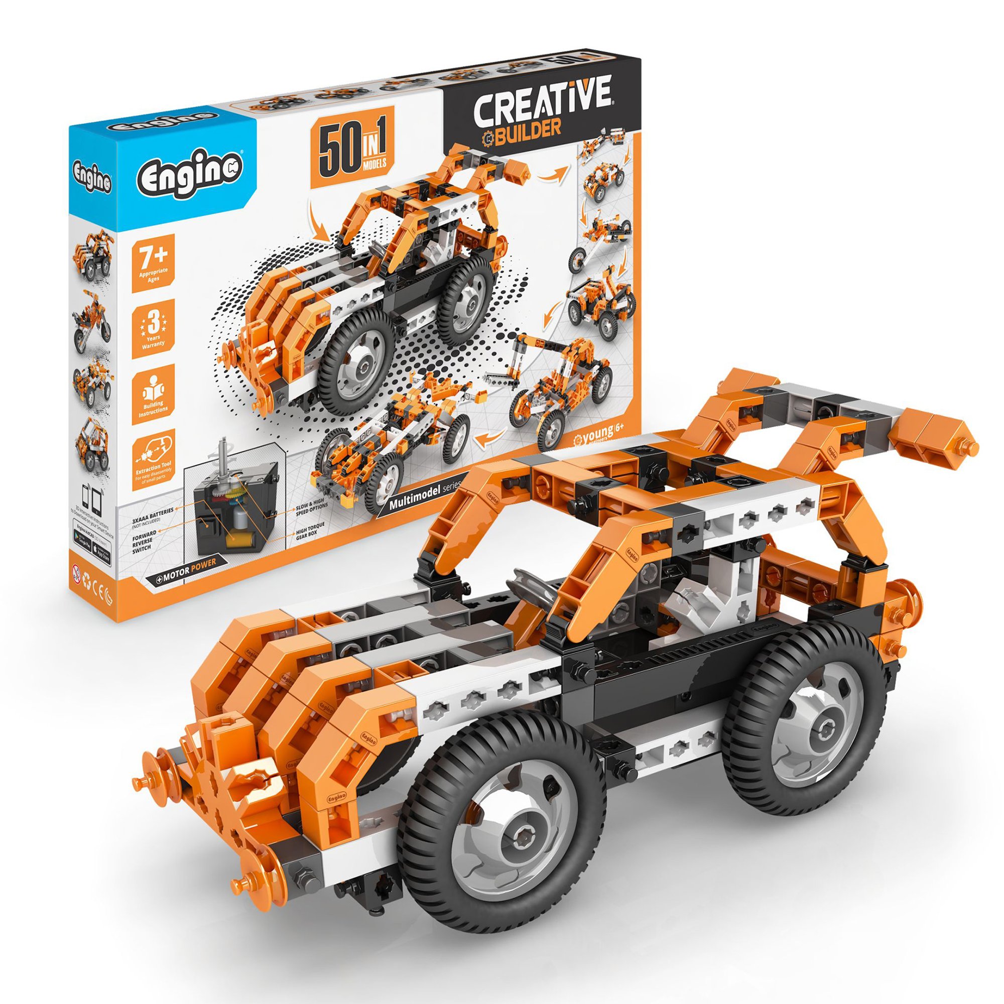 Engino Конструктор Creative Builder Motorized, 50 в 1