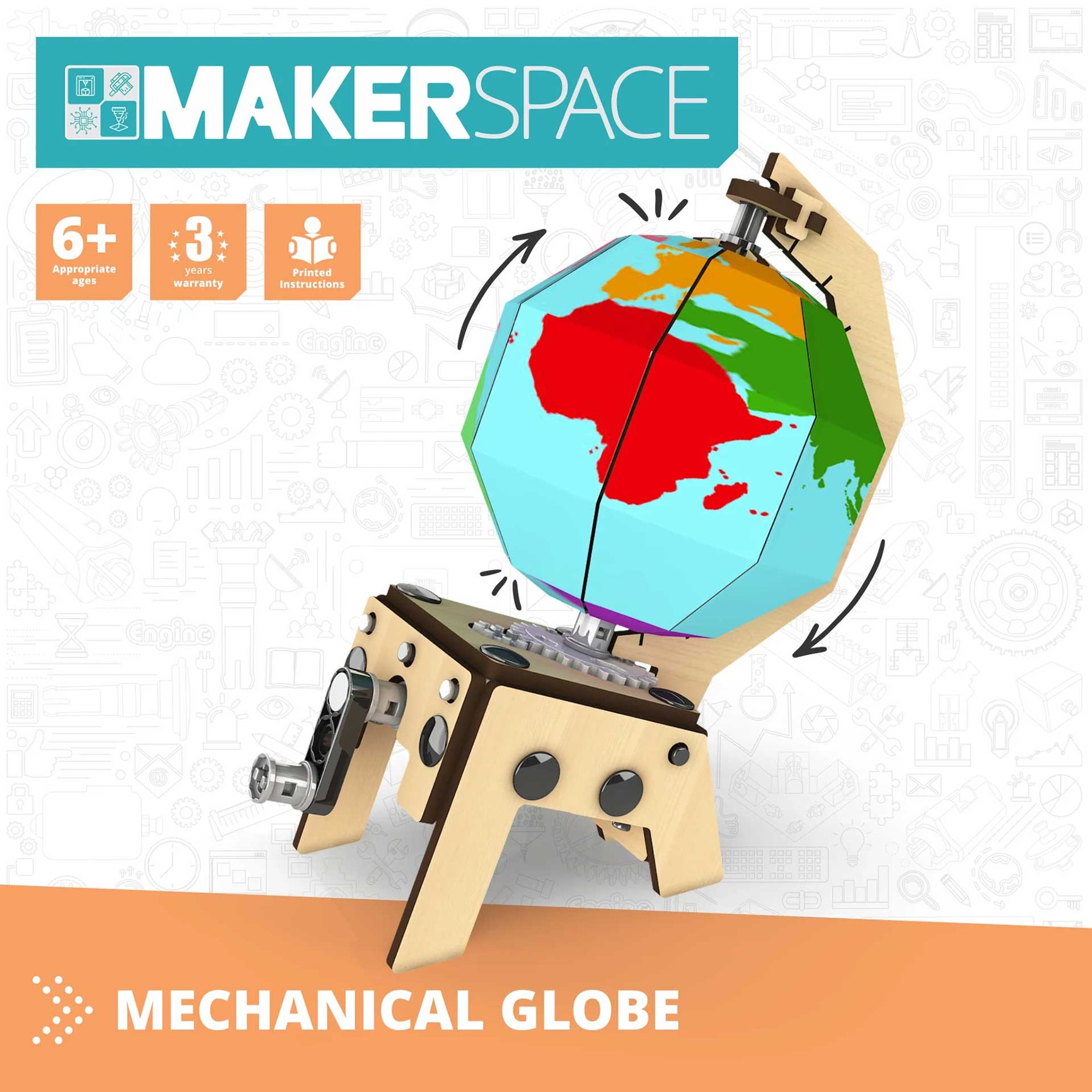 Engino Конструктор Makerspace DIY - Глобус