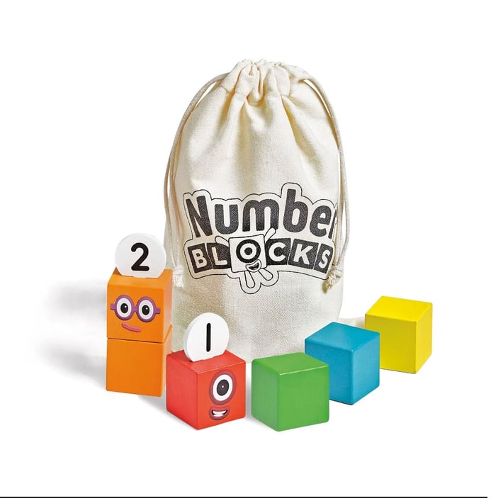 Learning Resources Комплект дървени кубчета Numberblocks, от 1 до 5