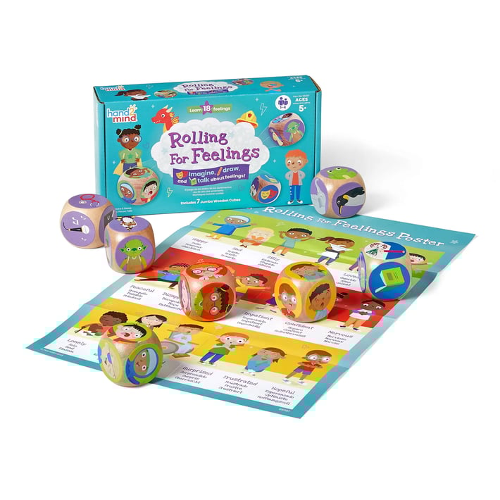 Learning Resources Зарчета Емоции, дървени, 7 броя