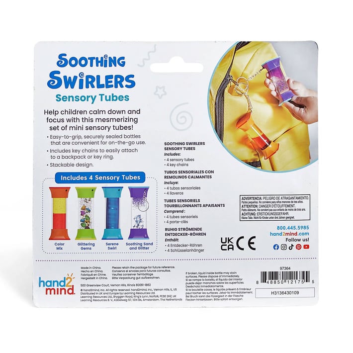 Learning Resources Сензорни бутилки, въртящи се, 4 броя