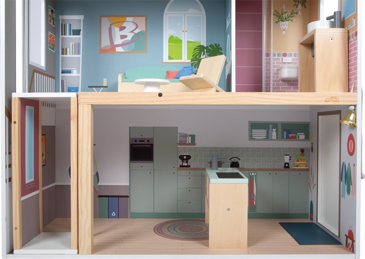 Small Foot Къща за кукли Мечтаната вила, XL, 75 х 37 х 114 cm