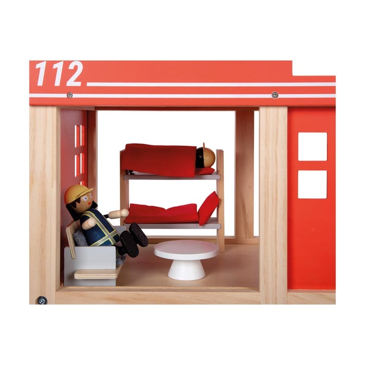 Small Foot Пожарна станция, с аксесоари, голяма, 45 х 25 х 50 cm
