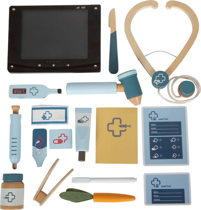 Small Foot Ветеринарна чанта, с медицинско оборудване и зайче