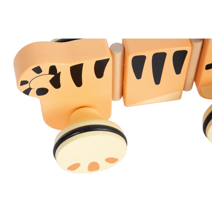 Small Foot Тигър Сафари, за дърпане, дървен