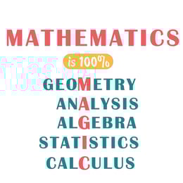 STEM Стикер, Математика и информатика - Математика, комплект D2, 50 cm, стикер 7
