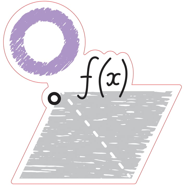 STEM Стикер, Математика и информатика - Математика, комплект D7, 50 cm, стикер 7
