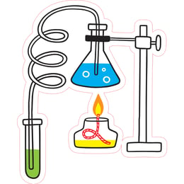 STEM Стикер, Природни науки - Химия, комплект H5, 50 cm, стикер 6