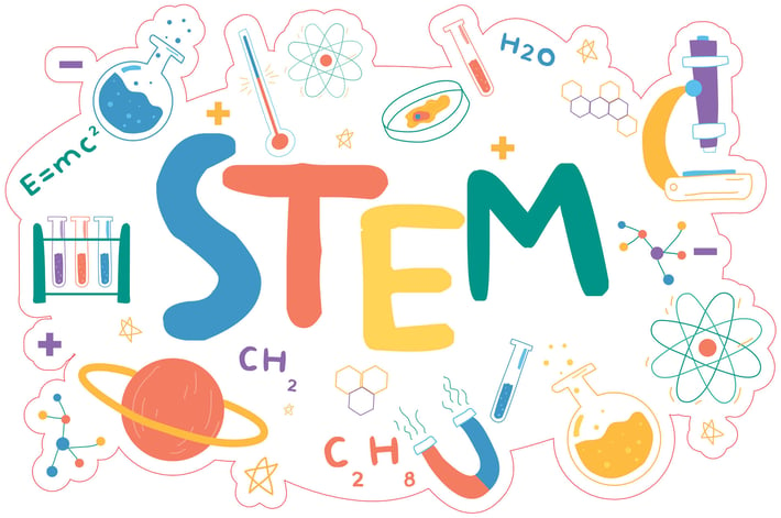 STEM Стикер, Вход СТЕМ зона, комплект J1, 50 cm, стикер 7