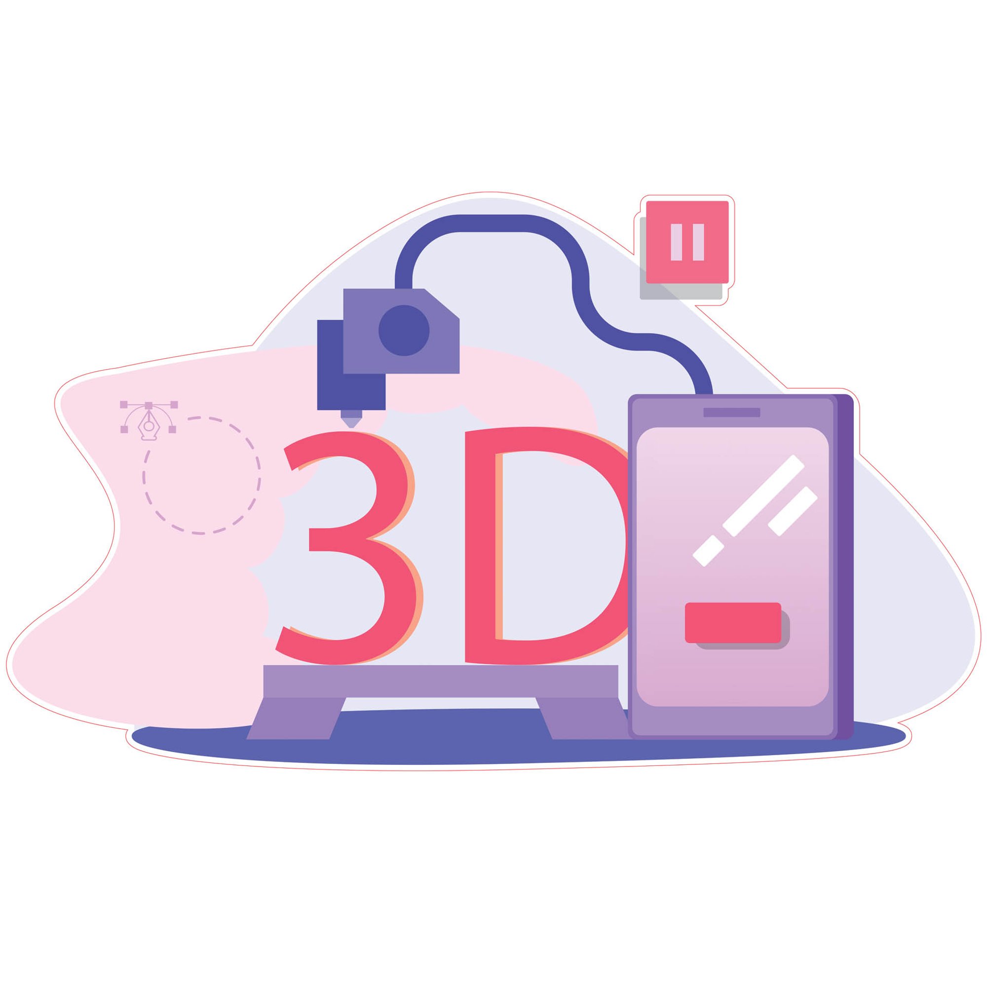 STEM Стикер, Дизайн и 3D прототипиране, комплект А10, 80 cm, стикер 7