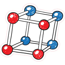 STEM Стикер, Природни науки - Химия, комплект H5, 80 cm, стикер 2