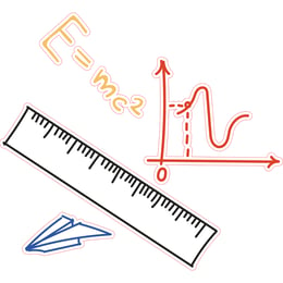 STEM Стикер, Математика и информатика - Математика, комплект D6, 100 cm, стикер 8