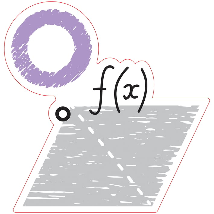 STEM Стикер, Математика и информатика - Математика, комплект D7, 100 cm, стикер 7