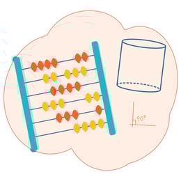 STEM Стикер, Математика и информатика - Математика, комплект D10, 100 cm, стикер 8
