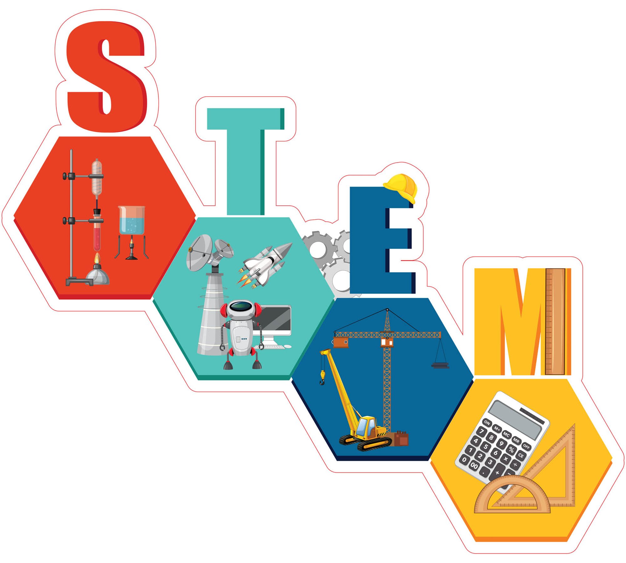 STEM Стикер, Вход СТЕМ зона, комплект J1, 100 cm, стикер 5