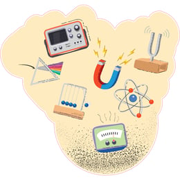 STEM Стикер, Природни науки - Физика, комплект G8, 150 cm, стикер 1