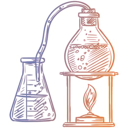 STEM Стикер, Природни науки - Химия, комплект H3, 150 cm, стикер 3