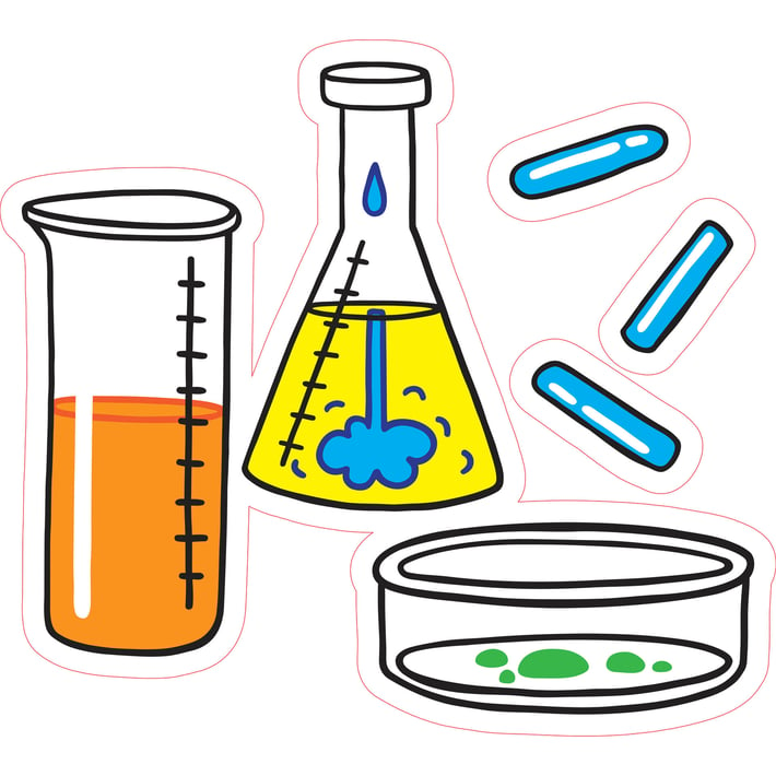 STEM Стикер, Природни науки - Химия, комплект H5, 150 cm, стикер 9
