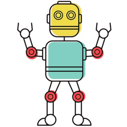 STEM Стикер, Роботика и кибер-физични системи, комплект I2, 150 cm, стикер 1
