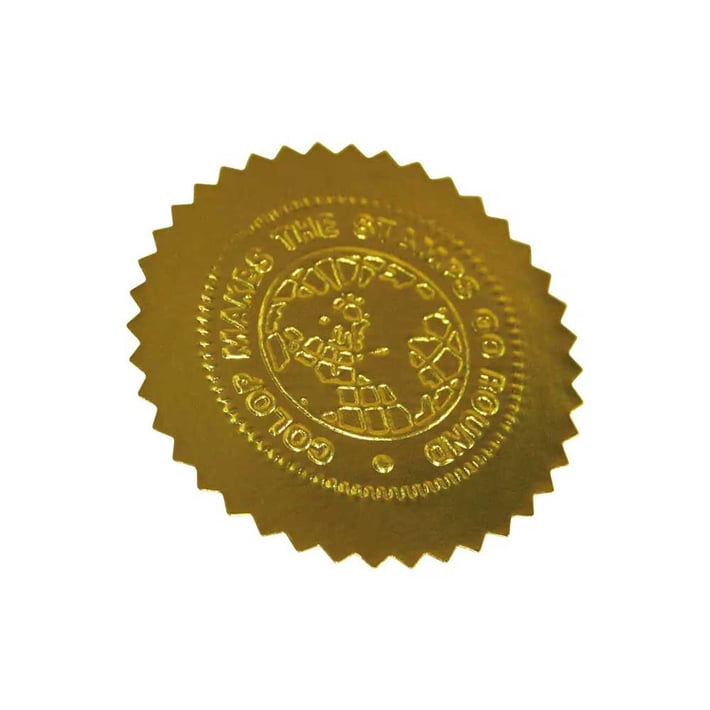 Colop Стикер-фолио, диаметър 55 mm, червено, 250 броя