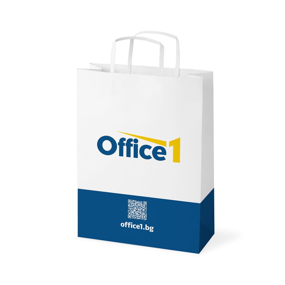Office 1 Хартиена торбичка, бяла, L, 44 х 50 х 14 cm