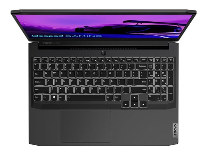 Lenovo Лаптоп Gaming 3, 82K2005HBM, 15.6'', AMD Ryzen 5, 512 GB SSD, 16 GB RAM, черен