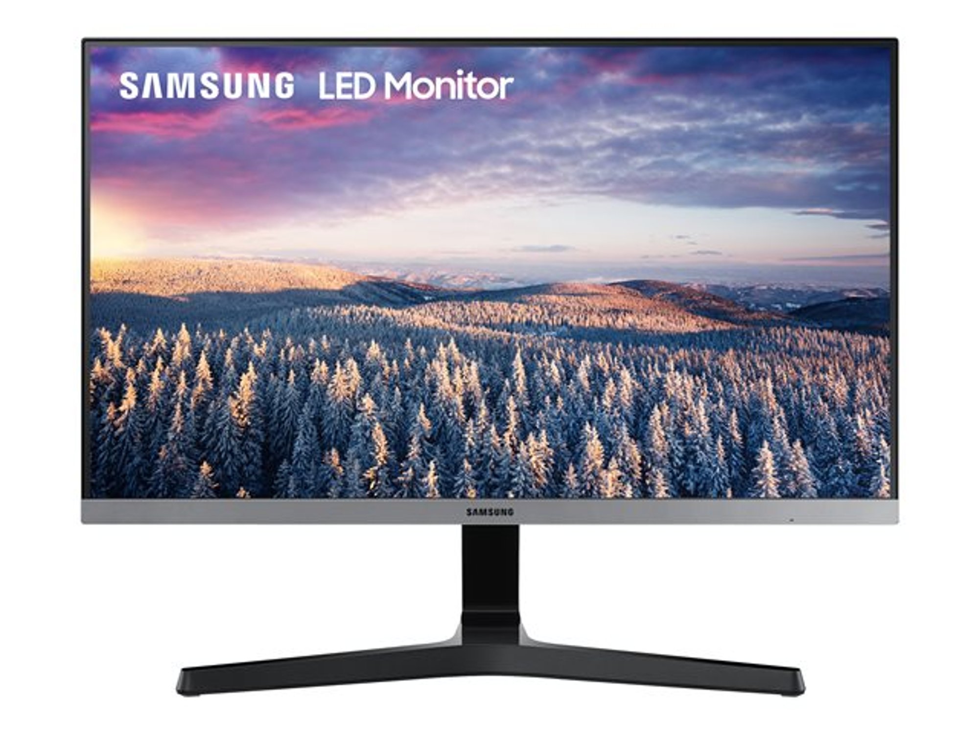 Samsung Монитор, 27'', LED, 1920 x 1080, 250 cd/m2, 5 ms, HDMI, VGA, тъмносив