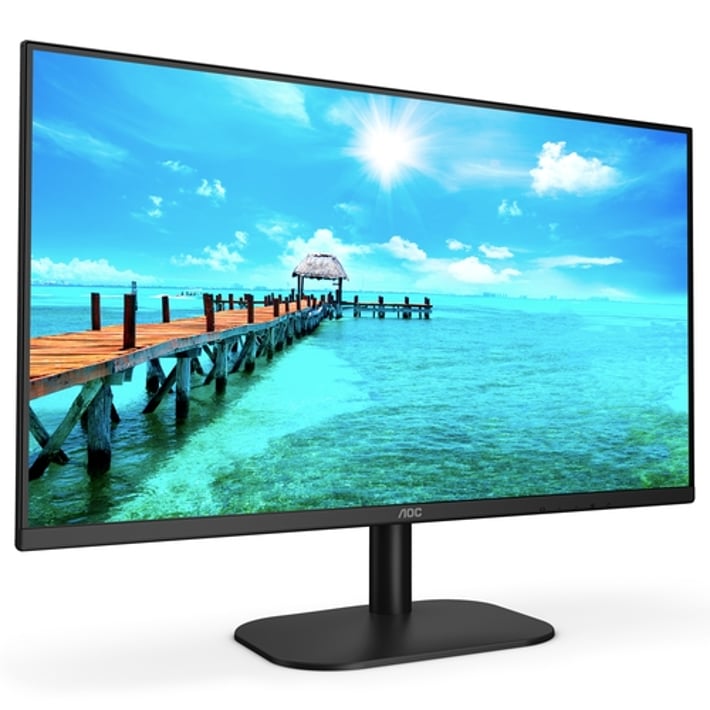 AOC Монитор 24B2XHM2, 23.8'', LED, 1920 x 1080, 250 cd/m2, 4 ms, HDMI, VGA, черен