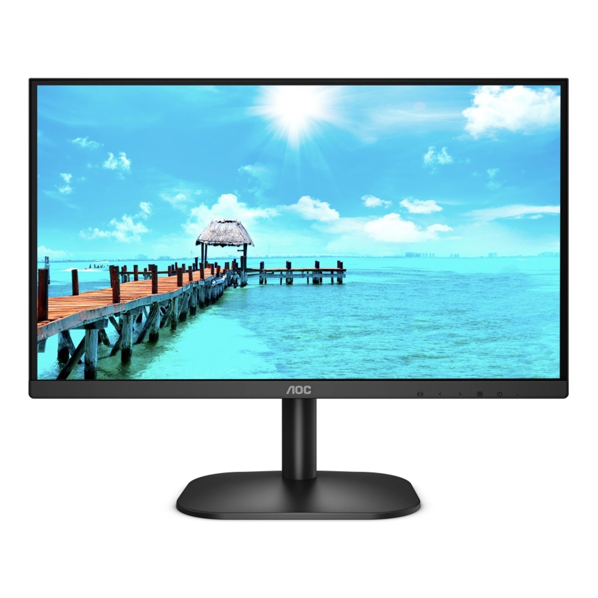 AOC Монитор 24B2XDM, 23.8'', LED, 1920 x 1080, 250 cd/m2, 4 ms, VGA, черен