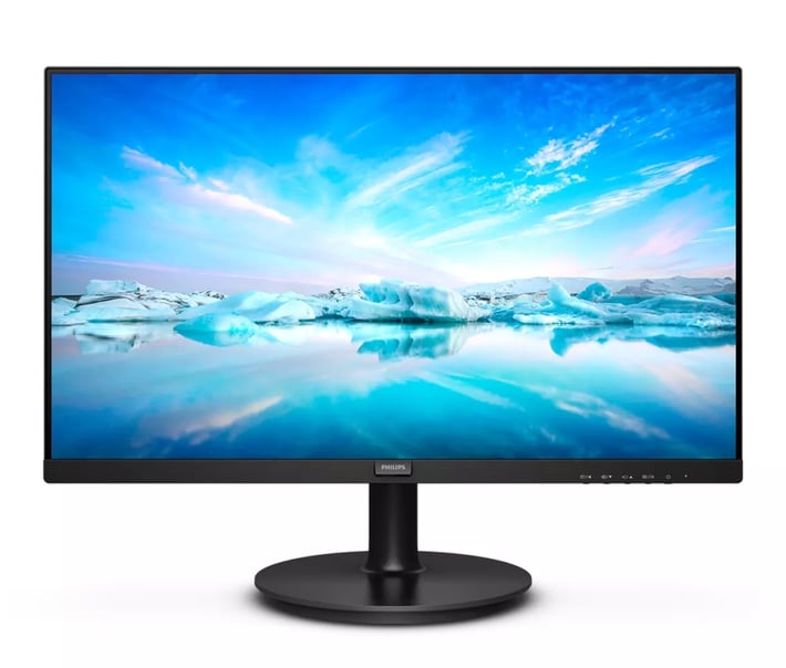 Philips Монитор 242V8LA, 23.8'', LED, 1920 x 1080, 250 cd/m2, 4 ms, HDMI, VGA, черен