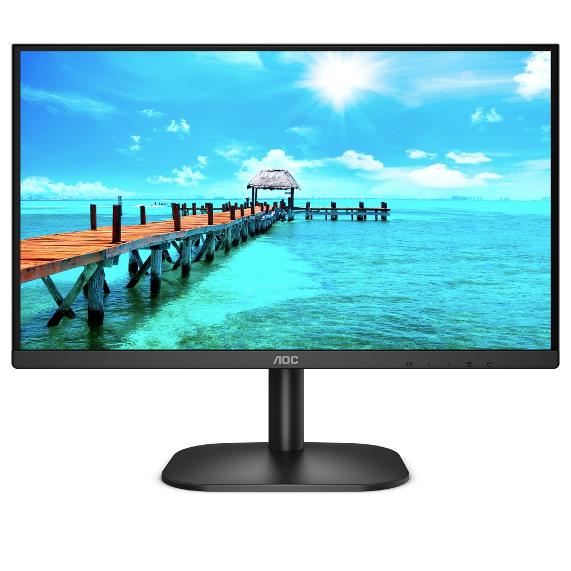 AOC Монитор 24B2XDAM, 23.8'', LED, 1920 x 1080, 250 cd/m2, 4 ms, HDMI, VGA, черен