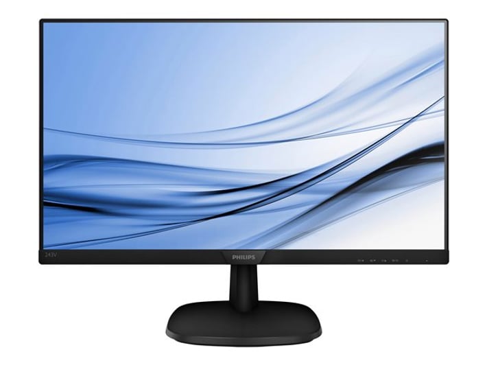 Philips Монитор, 24'', LED, 1920 x 1080, 250 cd/m2, 5 ms, HDMI, VGA, черен