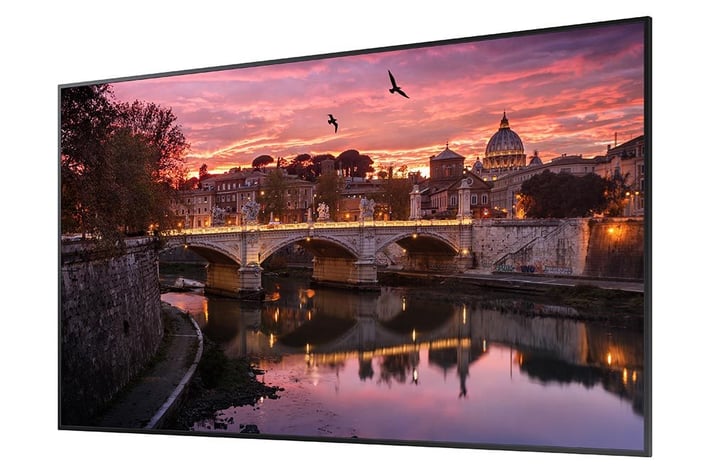 Samsung Професионален дисплей, 75'', LED, 8 ms, 350 cd/m2, 3840 x 2160, HDMI, USB, черен