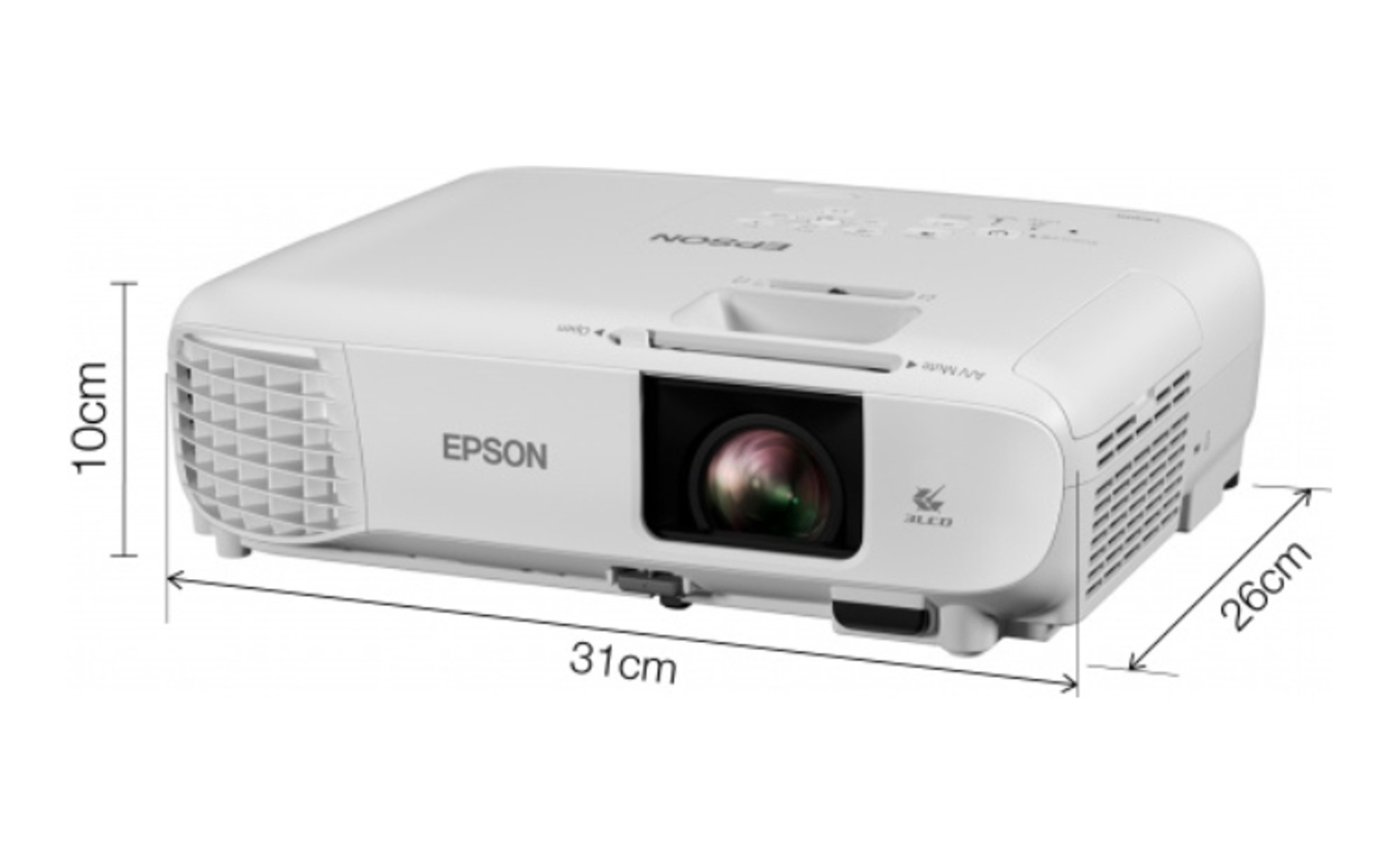 Epson Проектор EB-FH06, 3LCD, 3500 lm, 1920 x 1080, HDMI, VGA, USB, бял