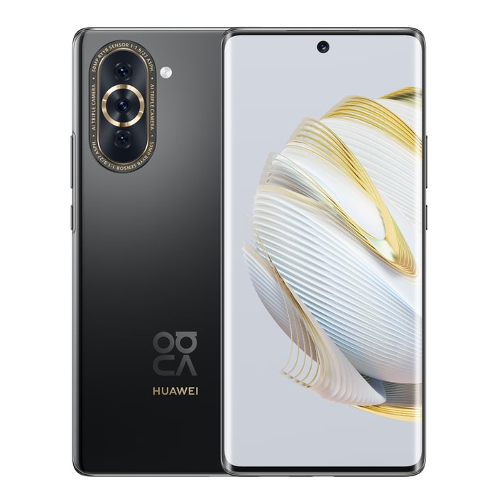 Huawei Смартфон Nova 10, Dual SIM, 128 GB, 8 GB RAM, 50 MP камера, 4000 mAh, 6.67'', черен