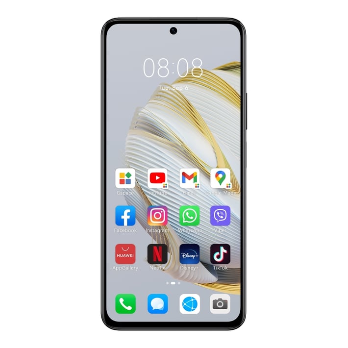 Huawei Смартфон Nova 10 SE, Dual SIM, 128 GB, 8 GB RAM, 108 MP камера, 4500 mAh, 6.67'', черен