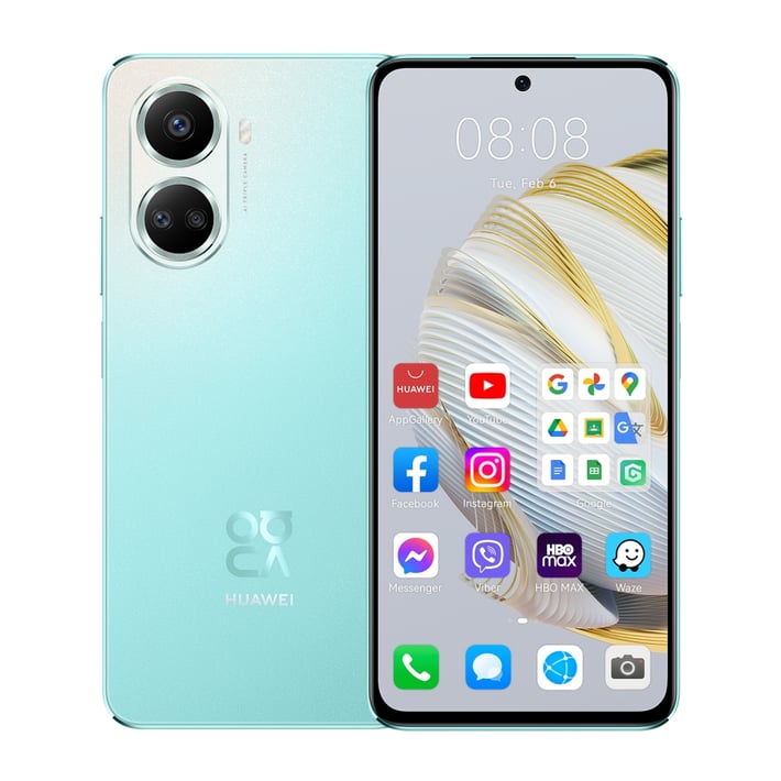 Huawei Смартфон Nova 10 SE, Dual SIM, 128 GB, 8 GB RAM, 108 MP камера, 4500 mAh, 6.67'', зелен