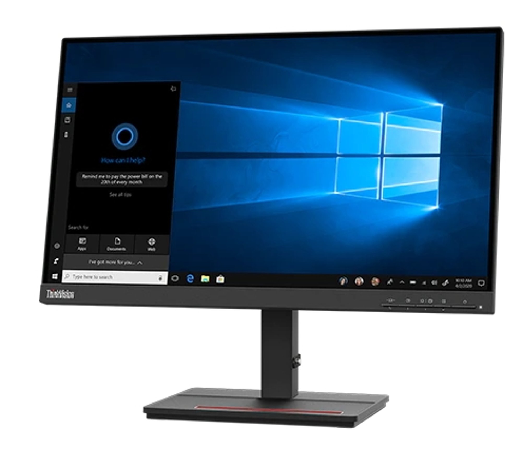 Lenovo Монитор ThinkVision S22e-20, 21.5'', LED, 1920 x 1080, 250 cd/m2, 6 ms, HDMI, VGA, черен