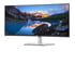 Dell Монитор U3821DW, 37.5'', LED, 3840 x 1600, 300 cd/m2, 5 ms, HDMI, извит, черно-сребрист