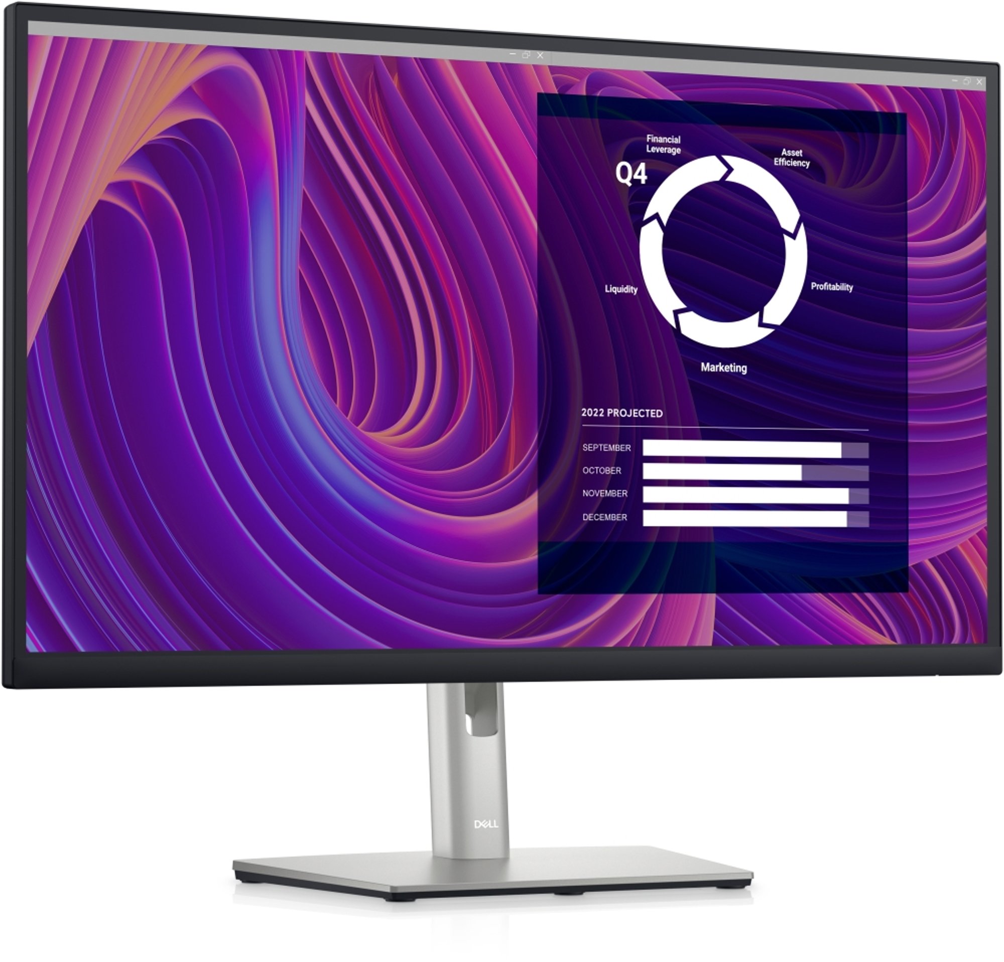 Dell Монитор P2723D, 27'', LED, 2560 x 1440, 350 cd/m2, 5 ms, HDMI, USB, черен