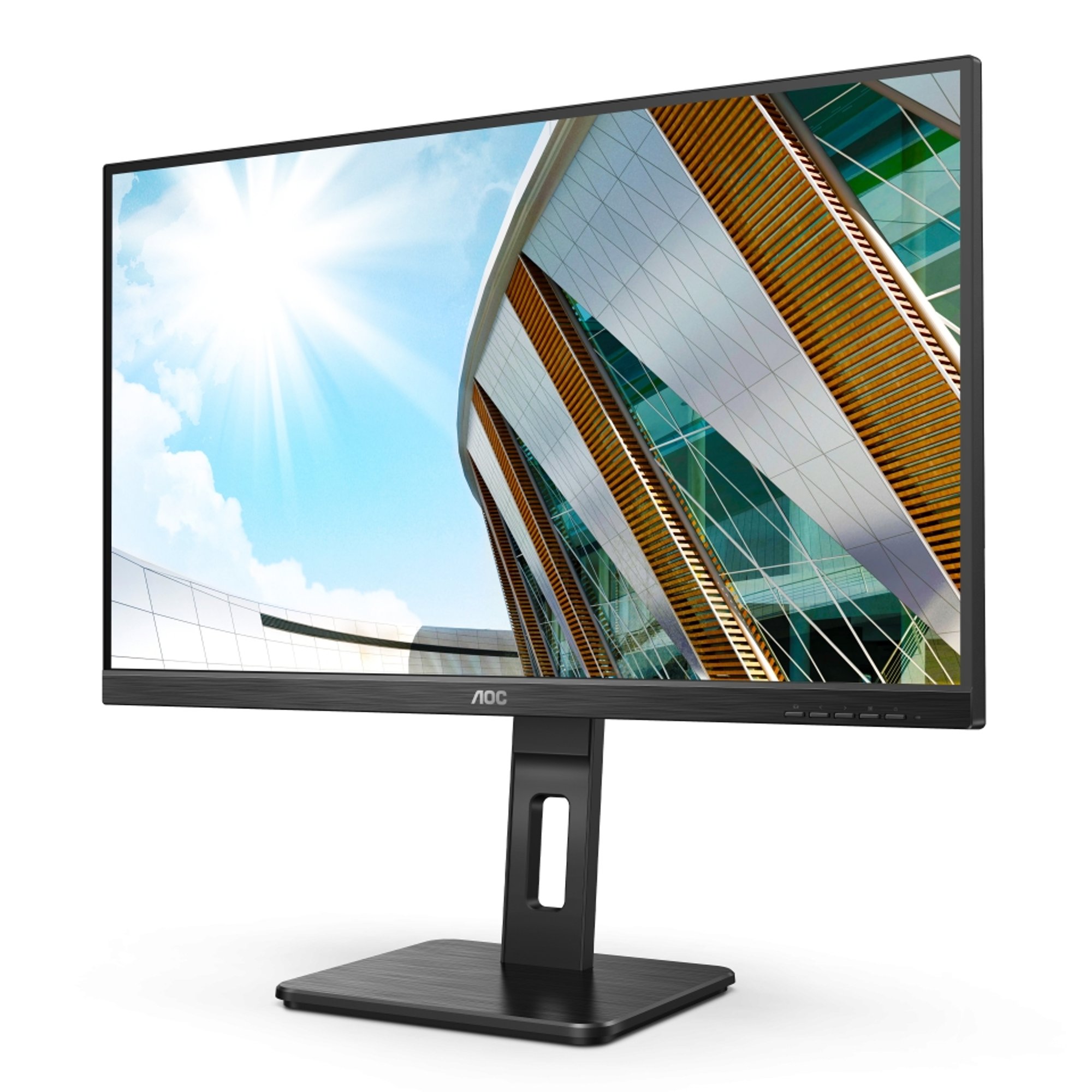 AOC Монитор 27P2C, 27'', WLED, 1920 x 1080, 250 cd/m2, 4 ms, HDMI, USB, черен