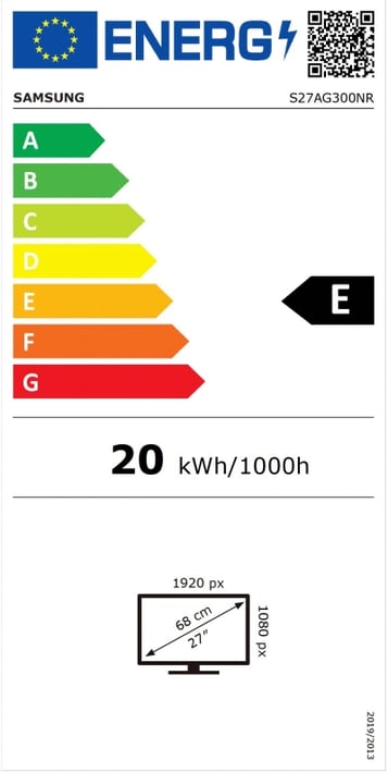 Samsung Монитор 27G30A, 27'', LED, 1920 x 1080, 250 cd/m2, 1 ms, HDMI, черен