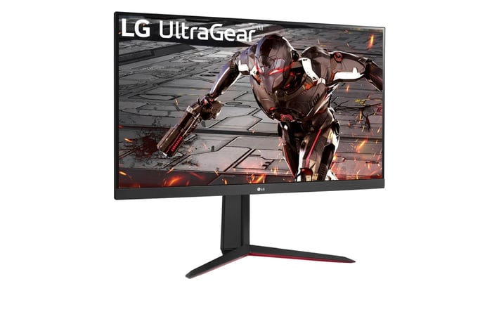 LG Монитор 32GN650-B, 31.5'', LED, 2560 x 1440, 350 cd/m2, 1 ms, HDMI, черен