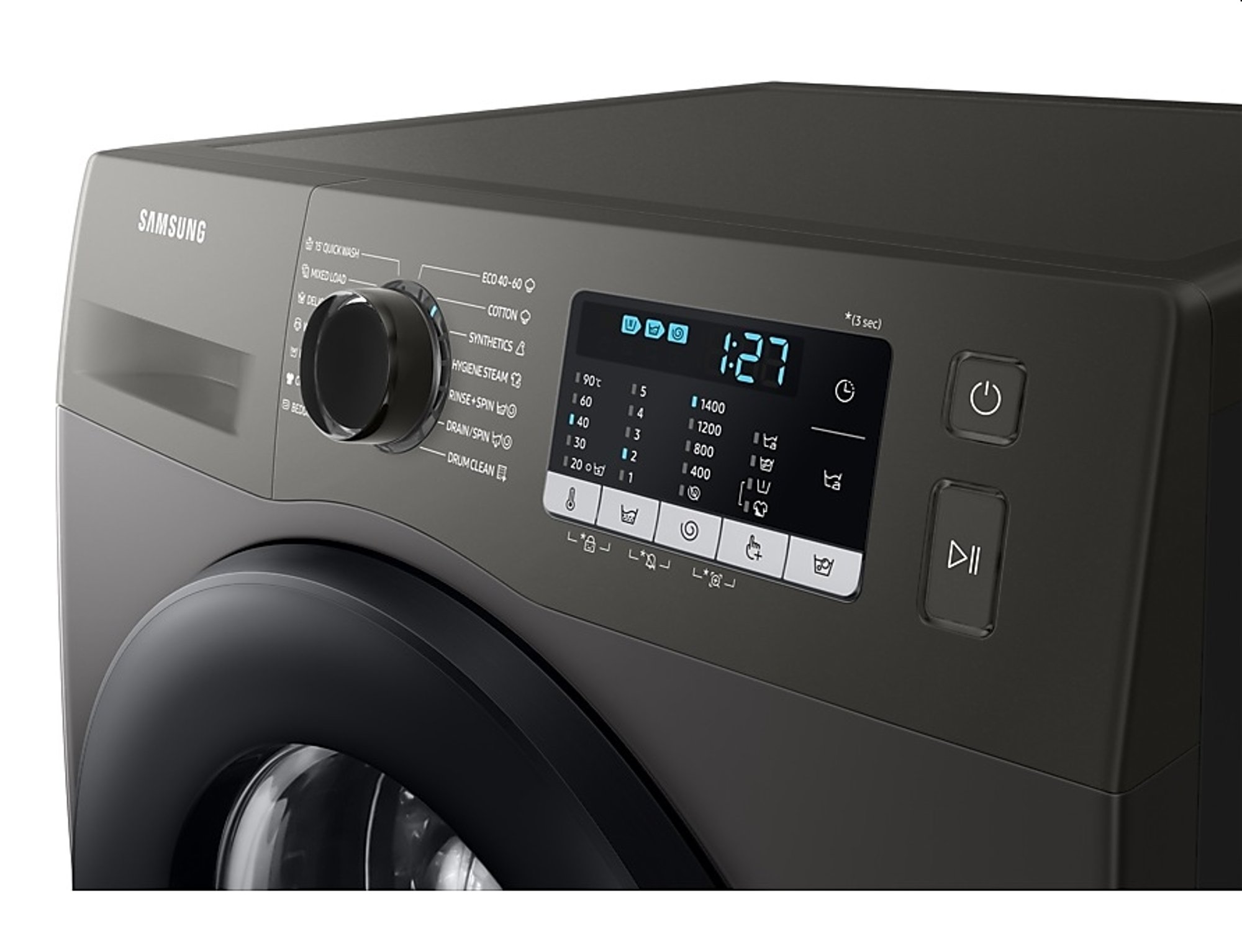 Samsung Пералня WW70TA026AX/LE, 7 kg, 1200 оборота/мин, инокс